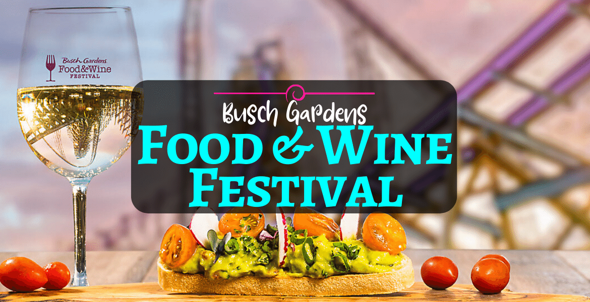 Busch Gardens Tampa Bay Food and Wine 5Item Sampler (Only valid